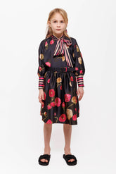 CHRISTINA ROHDE 2PC FLOWER PRINT BLOUSE WITH BELTED SKIRT